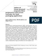 Characterization of Starchpoly (Vinyl Alcohol) Clay Nanocomposite F