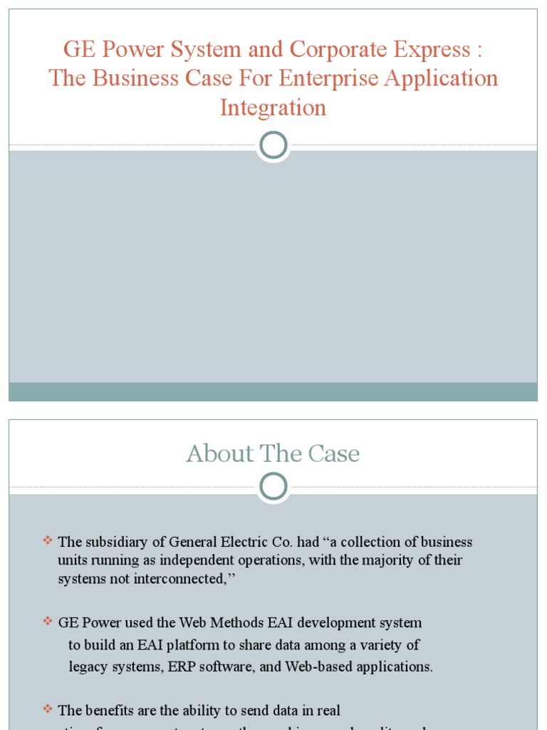 GE Power's EAI Implementation Case Study | PDF | Business | Computing