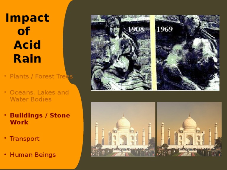 Acid Rain Impact On Taj Mahal N Statues PDF
