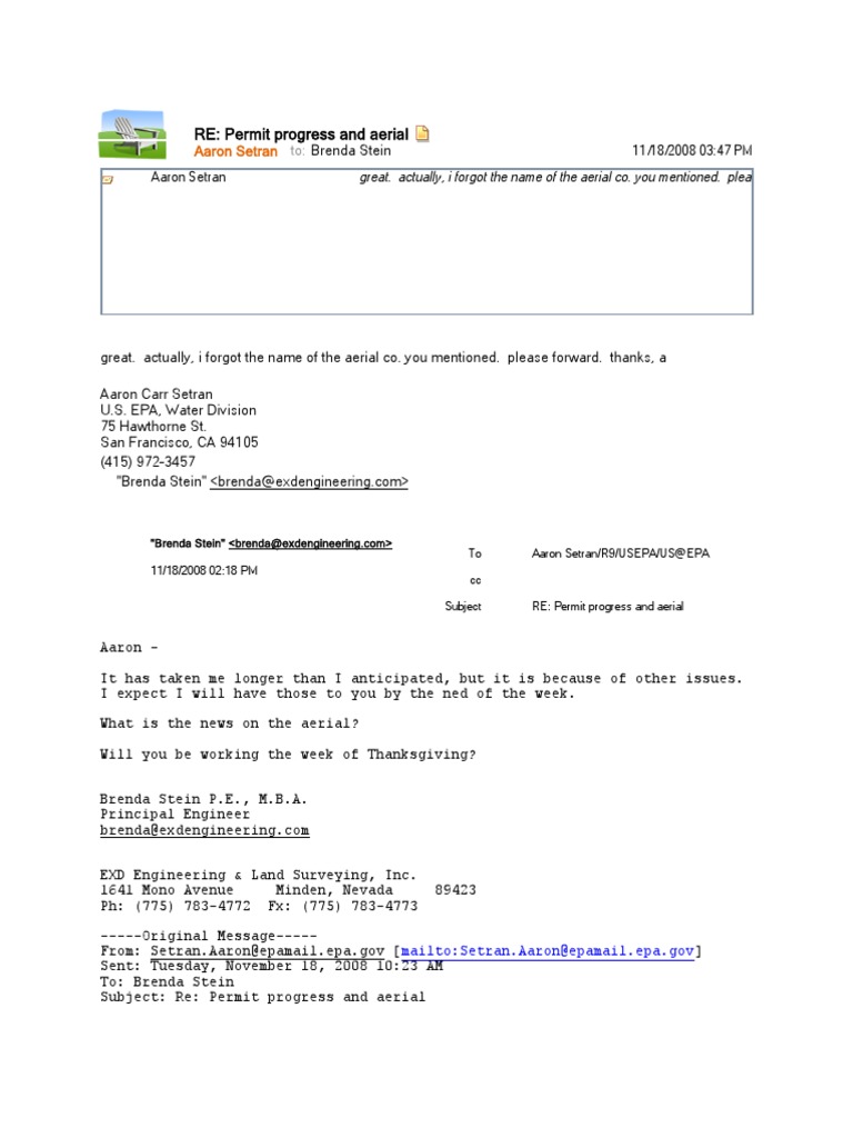 Aerial Company Inquiry and Permit Update | PDF