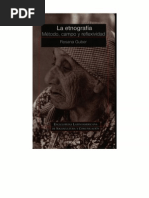 La Etnografia. Metodo Campo y Reflexibidad
