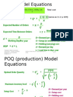 EOQ - POQ Model Equationsand Class Problem