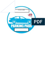 Parking Sticker