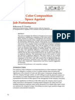 Effect of Color Composition in Work Space Against Job Performance