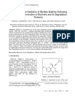 Optimization and Validation of RP-HPLC Stability-Indicating Methodd for Determination of Efavirenz and Its Degradation Products