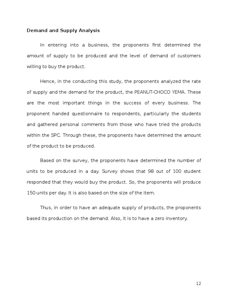 DEMAND AND SUPPLY ANALYSIS (Print) | PDF