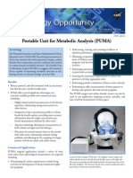 Portable Unit For Metabolic Analysis (PUMA)