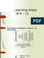 The Learning Areas of K - 12