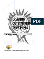 Creating Outstanding Term Paper for PhD