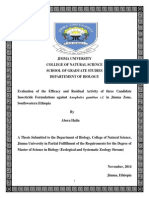 Evaluation of The Efficacy and Residual Activity of Three Candidate Insecticide Formulations Against Anopheles Gambiae S.L. in Jimma Zone, Southwestern Ethiopia PDF
