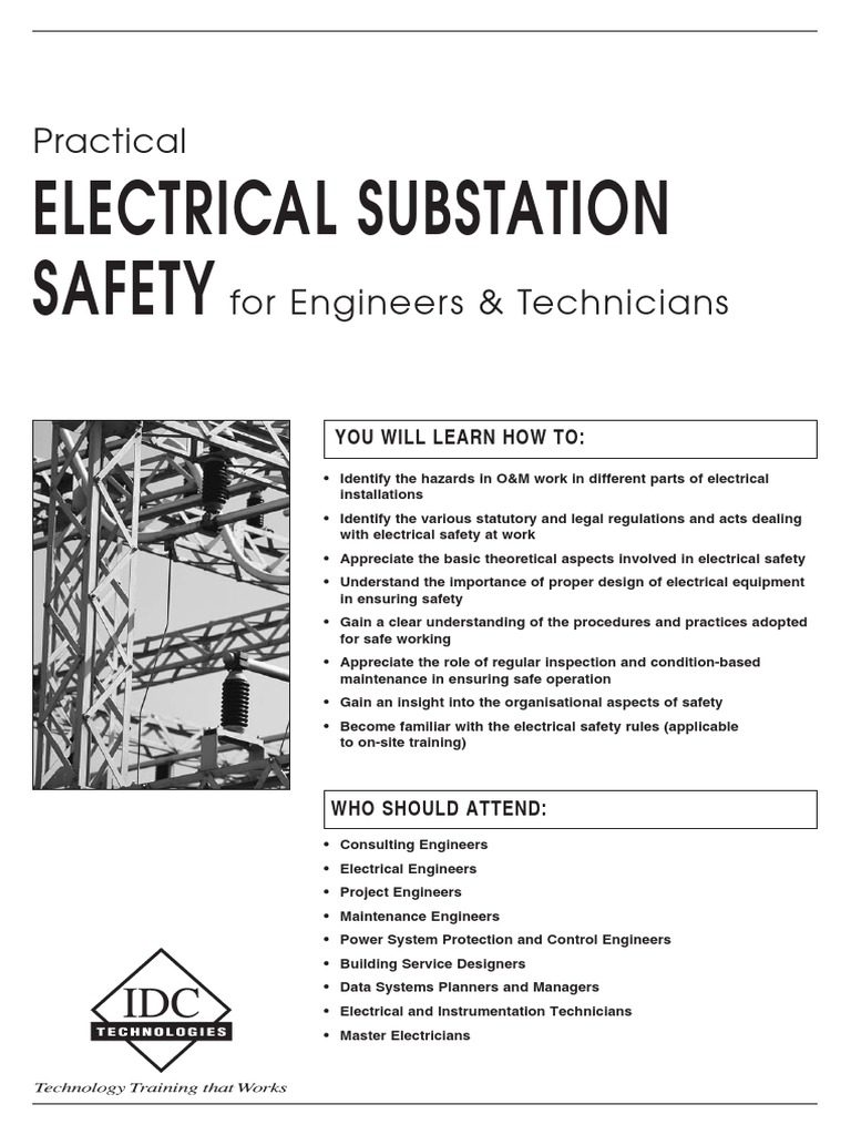 Electrical Substation Safety For Engineers and Technicians 3 PDF