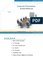 Choice Solutions Limited (Corporate Profile) PDF