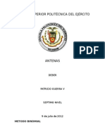 Método Binomial y Diseño de Antenas