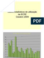 Dados estatísticos de utilização da BCRE - Outubro 09