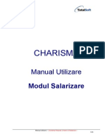 MANUAL - Manual Salarii Pontaj Pe Centre de Cost Charisma