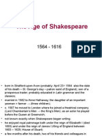 The Age of Shakespeare