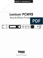 PCM92 Manual 5047784-A Original