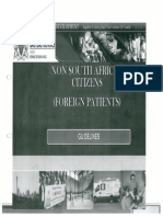 Gauteng Department of Health Non-South African Citizens (Foreign patients) Draft Guidelines