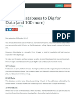 6 Useful Databases To Dig For Data or
