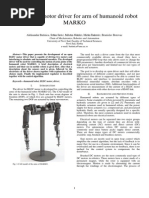 Dual BLDC Motor Driver For Arm of Humanoid Robot MARKO