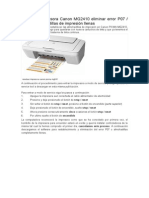 Resetear Impresora Canon MG2410