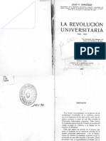 La Revolucion Universitaria - 1918 - 1919 - Julio v. Gonzales
