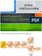 Derecho Concursal.02 Etapa Postulatoria