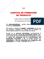 Cinética de formación de productos