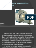 Rezonanta Magnetica Nucleara: BFKT I