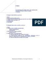 Ejemplos de Análisis Cluster: Departamento de Estadística e Investigación Operativa 1