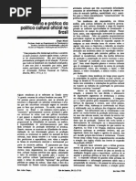 Miceli, Política cultural no Brasil