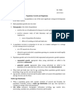 Population Growth and Regulation