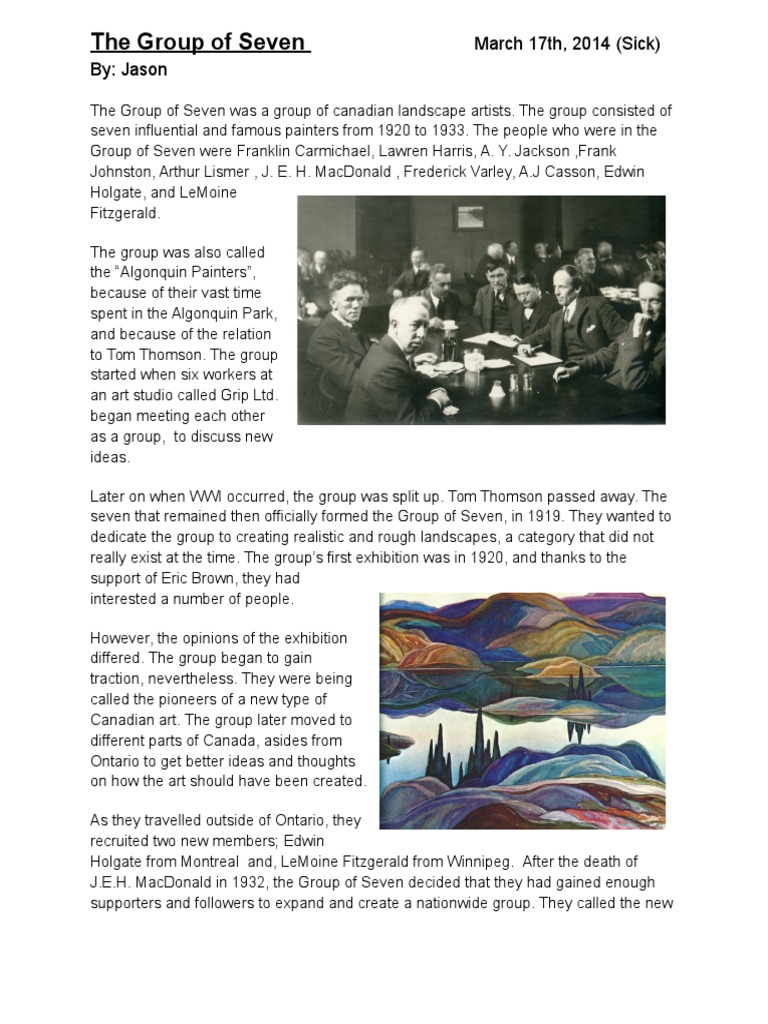 The Legacy of the Group of Seven | PDF | Art | History