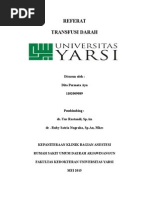 Download Referat Transfusi Darah by Dita Permata Ayu SN271665208 doc pdf