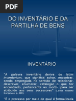 Aula Inventário e Partilha de Bens