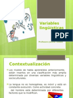 Variables Lingüísticas