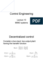 Control Engineering: MIMO Systems