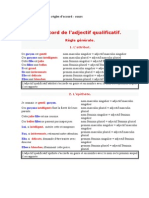 Adjectif Qualificatif