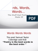 Words Words Words - Poetry