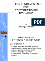 Design Fundamentals FOR Geosynthetic Soil Technique: By: Dandung S. Harninto