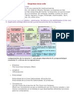 Analisis Foda, Matriz BCG, Misison de Cocacola