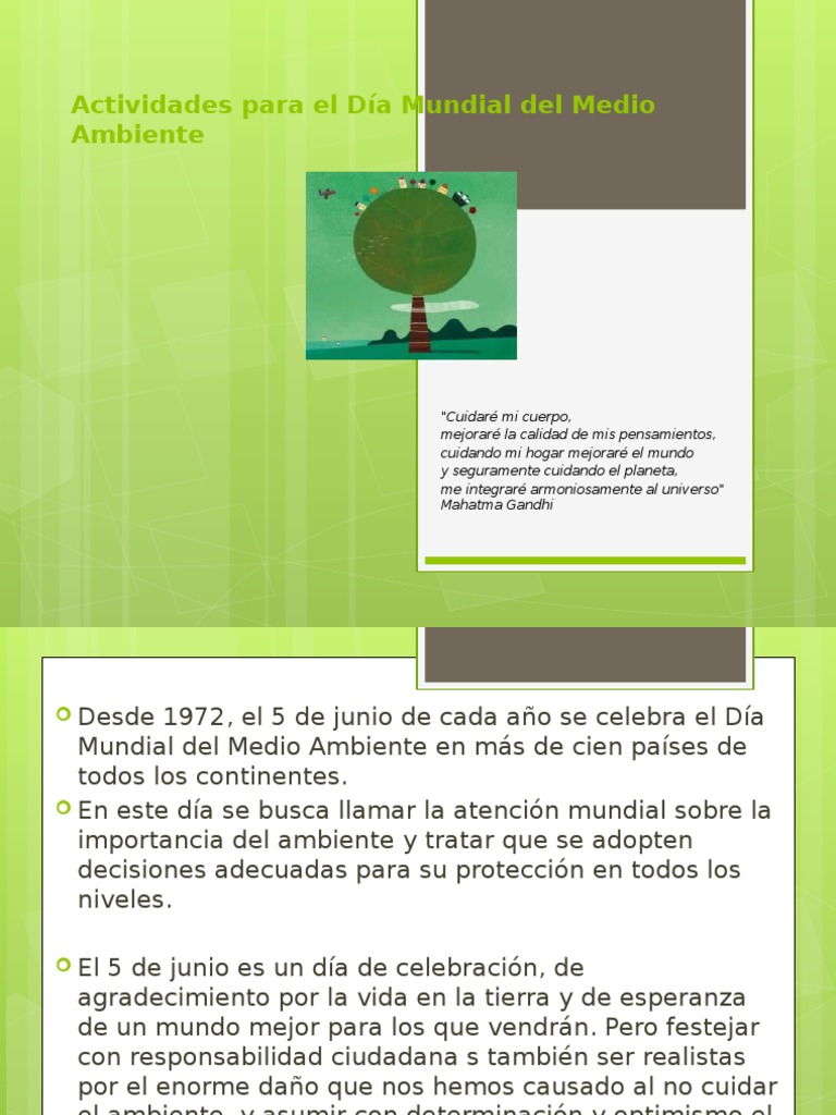 Actividades para el Día del Medio Ambiente | PDF | Póster | Imagen