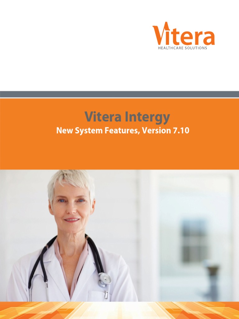 Vitera Intergy 7.10 New System Features | PDF | Icon (Computing ...
