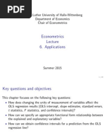 Econometrics Ch6 Applications