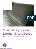 GE Zoneline Packaged Terminal Air Conditioners: 2008 Contract Sales Architects and Engineers Data Manual