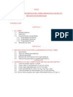 INDICE--Determinación Analitica Del Cobre.