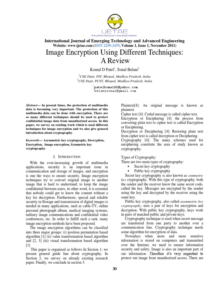 ieee research papers on cryptography pdf