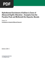 Hydrothermal Enrichment of Gallium in Zones of Advanced Argillic Alteration— Nevada