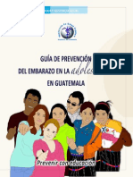 Guia Prevención en Embarazo en Adolescentes Guatemala