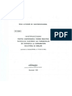 PE 120 - 1994 Instructiuni Pentru Compensarea Puterii Reactive in Retelele Electrice Ale Furnizorilor de Energie Si La Consumatorii Industriali Si Similari